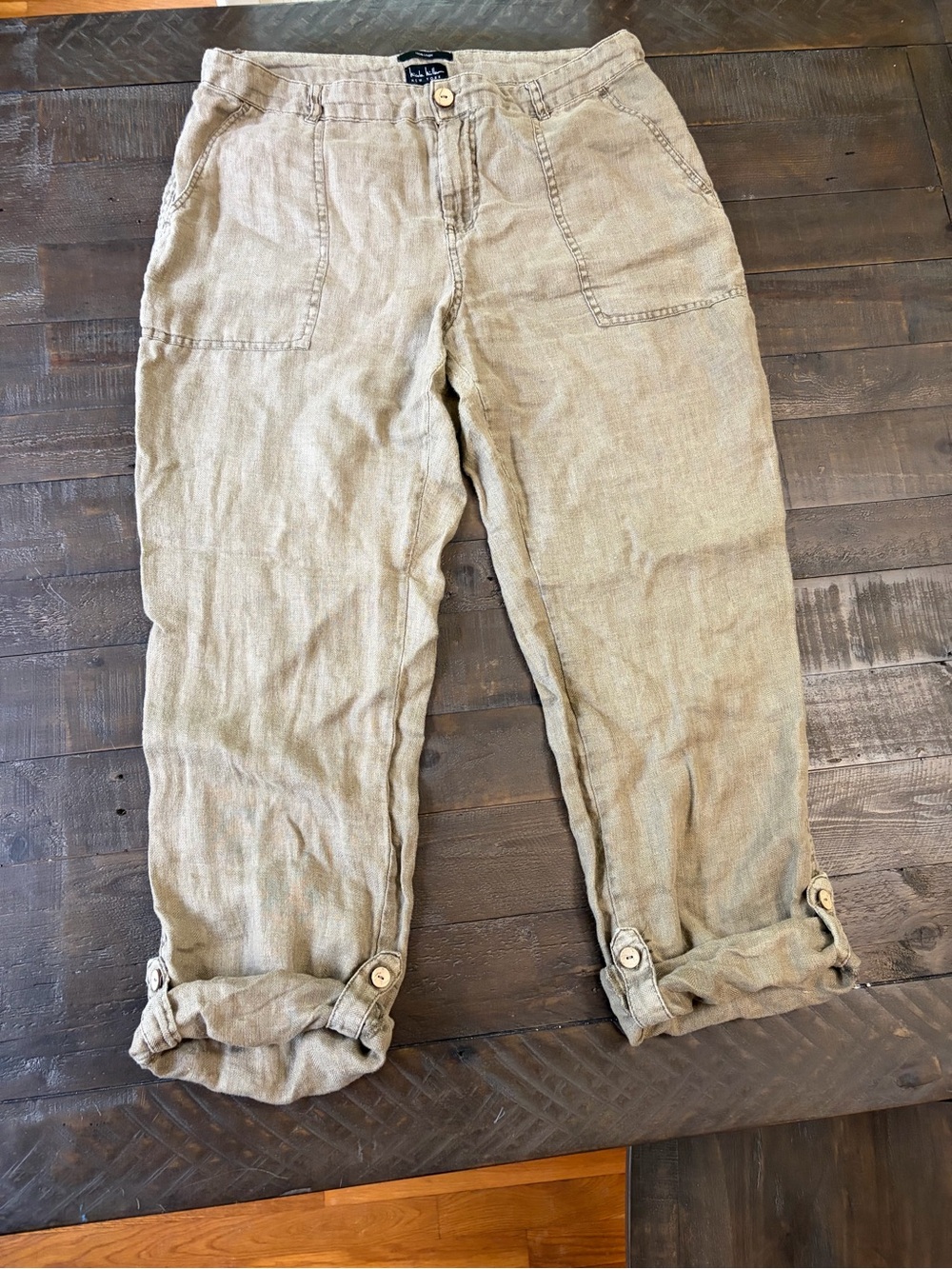Nicole Miller 100% Linen Pants